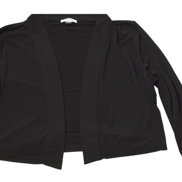 Calvin Klein Classic 3/4 Sleeve Shrug - Black Cardigan- Cropped - Picture 3 of 11